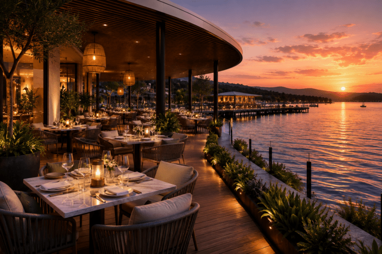 Waterfront restaurant facility near DHA Margalla Enclave Islamabad lifestyle community
