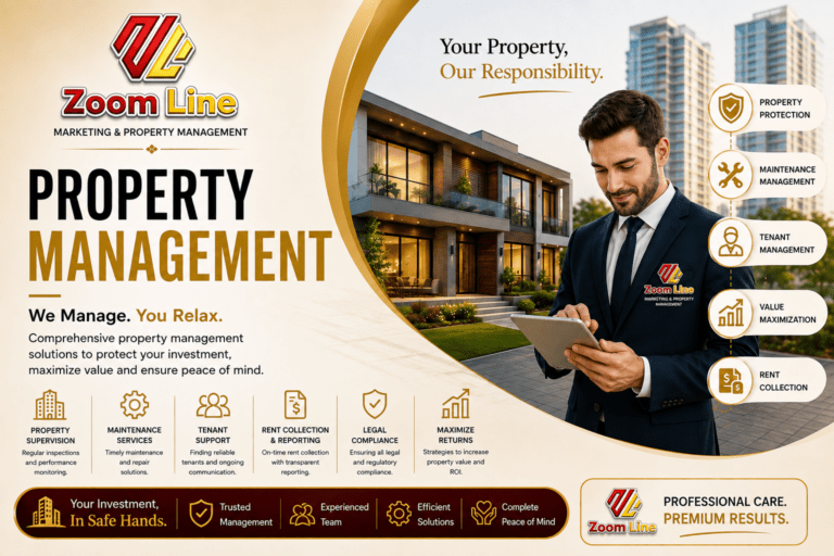 Property management services by Zoom Line Marketing in Islamabad
