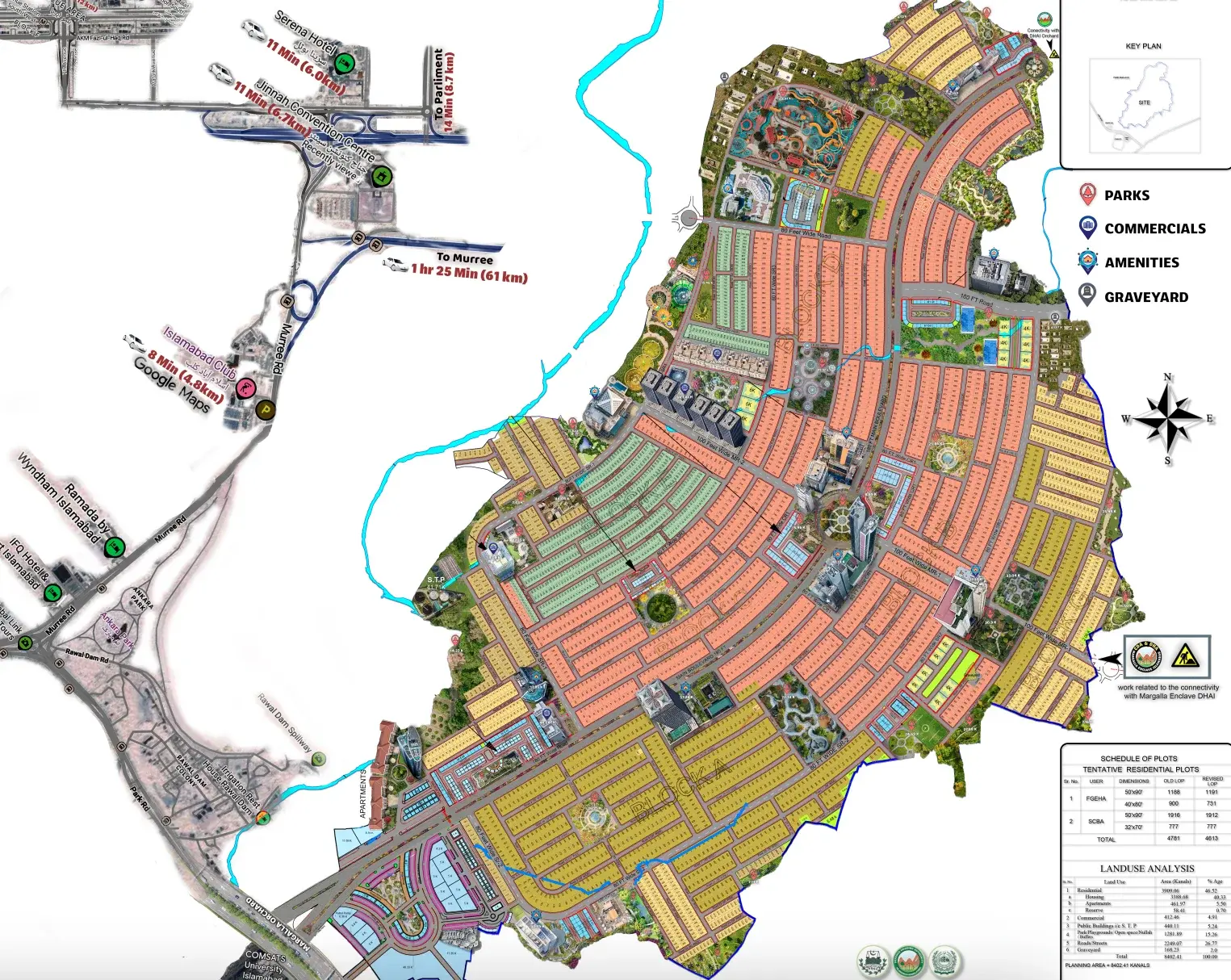 Margalla Orchard Islamabad location map