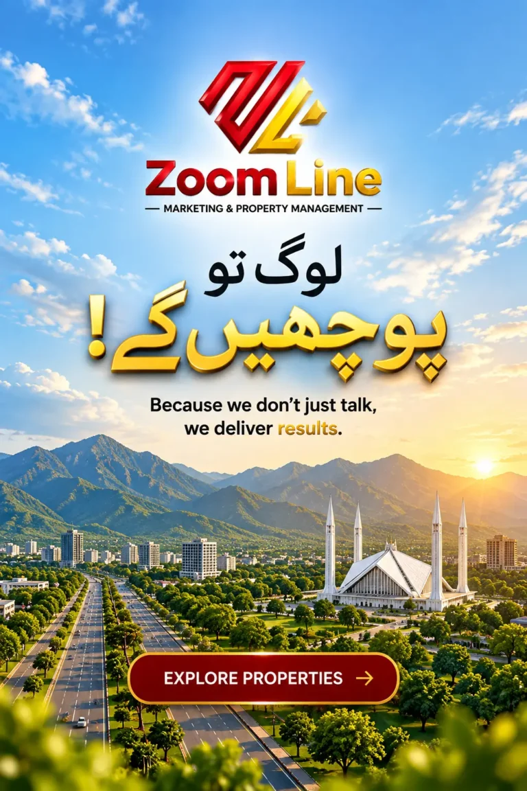 Zoom Line real estate marketing and property management in Islamabad