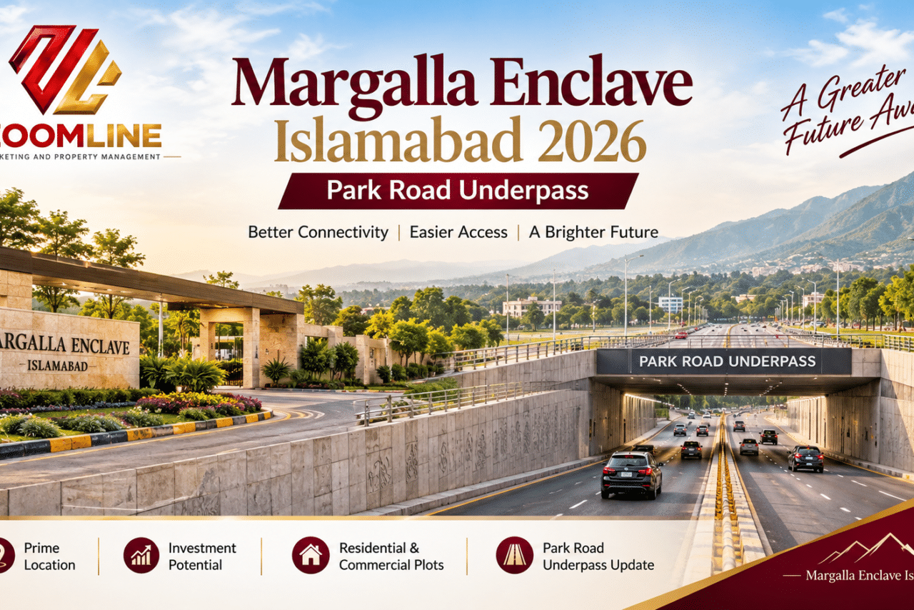 Margalla Enclave Islamabad 2026 with Park Road Underpass and Zoom Line